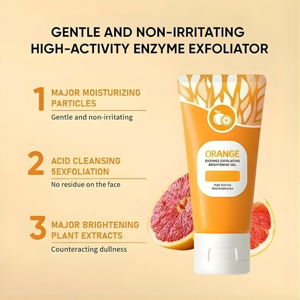 Orange Enzyme Exploiting Gel, Gentle & Lightweight, for Daily Skin Care