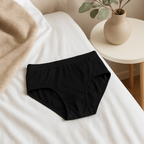 Jersey Plain Panty for Women – High Quality Soft & Lightweight Fabric, Black (S, M, L)