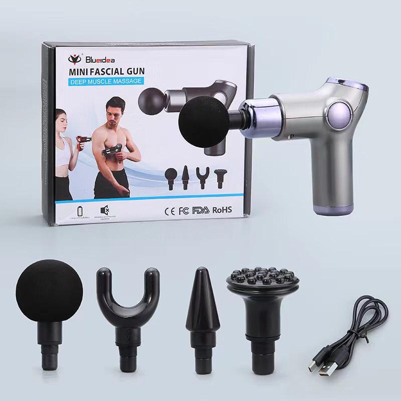 Electric Massage Gun Portable Muscle Relaxation Device with 4 Speeds