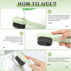 Multifunctional Liquid Dispensing Cleaning Brush Ergonomic Long Handle