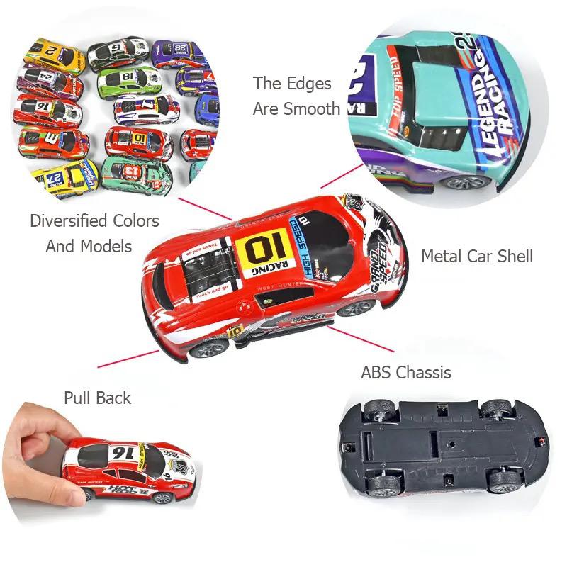 Car, Alloy Mini Diecast Car Toy - 24 Pieces