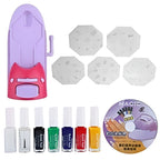 Nail Art Stamping Machine with Pattern Plates Nail Design Tool