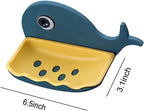 Cartoon Fish Soap Holder Double Layer Soap Dish with Drainage