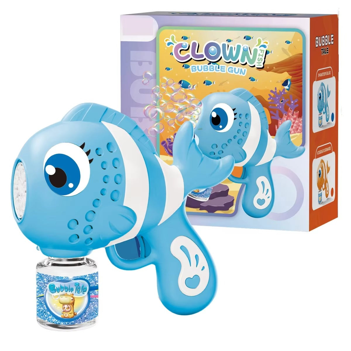 Fish-Shaped Automatic Bubble Blower With LED Lights