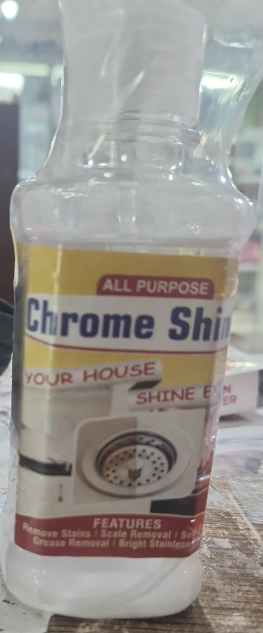 All Purpose Chrome Shine Cleaner, 200ml Stainless Steel & Rust Remover