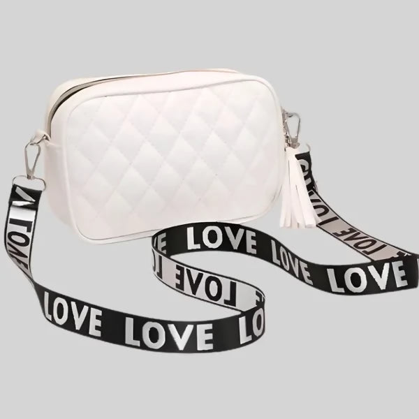 White Leather Handbag for Girls & Women | Stylish Shoulder & Crossbody Bag | Daily Use & Gift