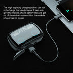 M10 TWS Wireless Bluetooth Earbuds – 9D Noise Reduction with Digital Display Charging Case