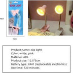 Mini Book Light with Clip – Portable LED Reading Lamp, Travel Bedroom Night Light, Eye Protection (Random Color)