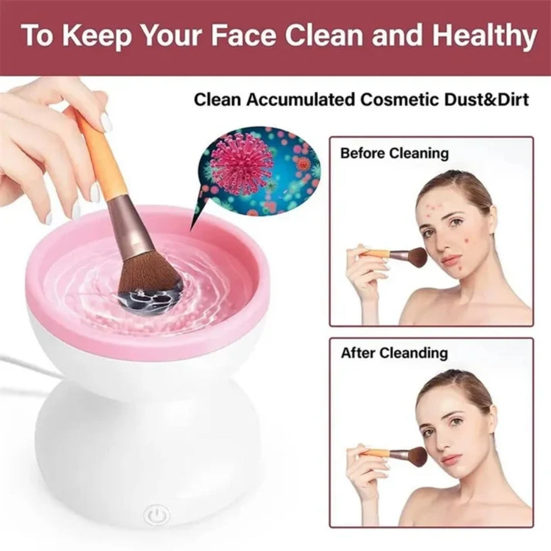 Electric rotation helps remove makeup residue with less manual scrubbing.