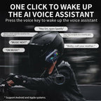 Motorcycle Helmet Bluetooth Headset Bluetooth 5.3 Smart Noise Reduction IPX6 Waterproof HiFi Headphones ~ Rechargeable