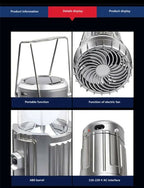 6 in 1 portable outdoor LED camping lantern with fan solar charge rechargeable light energy saving tent lamp flashlight