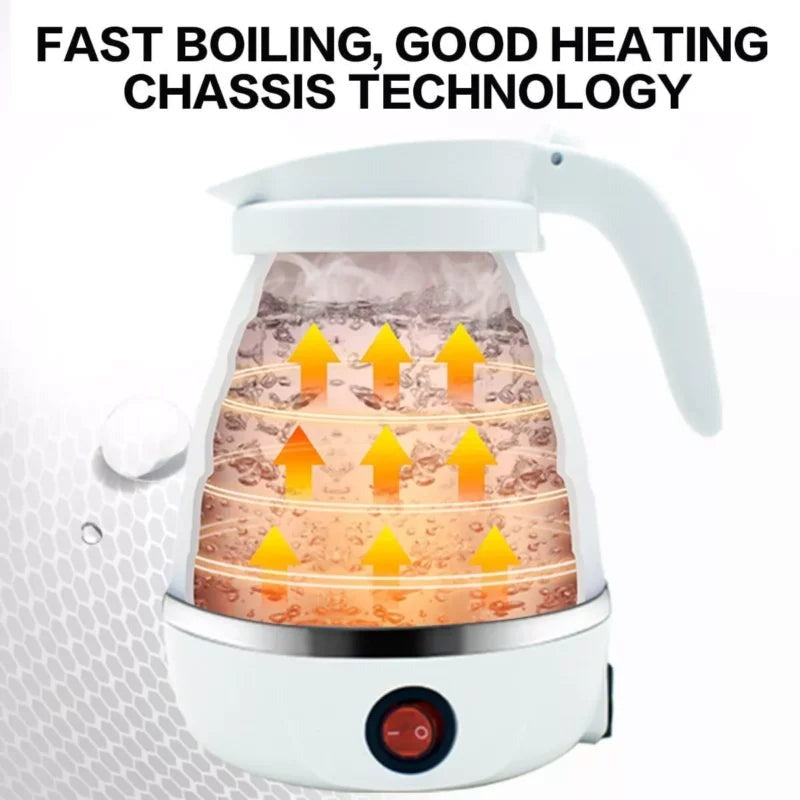 Kettle, Collapsible Electric, Dual Voltage Compact Travel