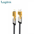 Logilink 60W 4-in-1 Weaving Fast Charging Data Cable (1000mm)