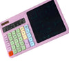 2-in-1 Calculator with LCD Writing Tablet, Foldable Portable Device, for School & Office