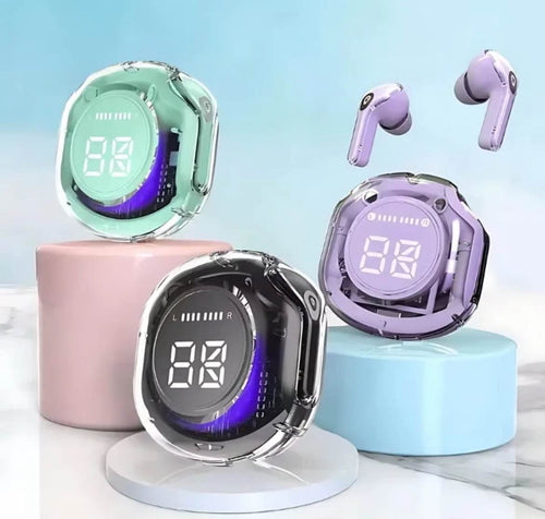Air 39 Transparent Wireless Gaming Earbuds with LED Display (Bluetooth 5.3)