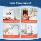 Multifunctional Kitchen Sink Waterfall Faucet – 4-Mode Splash-Proof Tap Extender