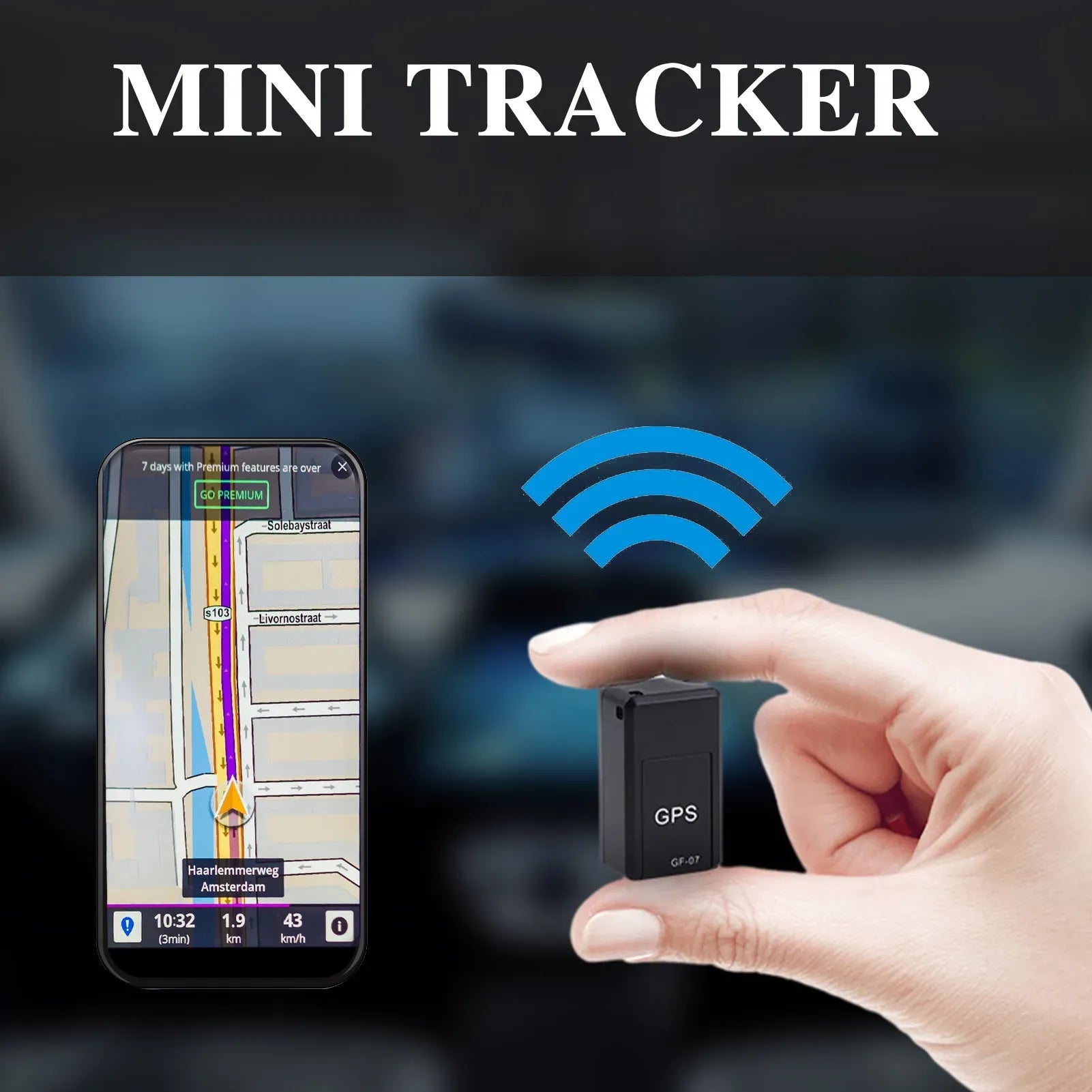 GF-07 Magnetic Mini GPS Tracker – Compact Real-Time Security Device