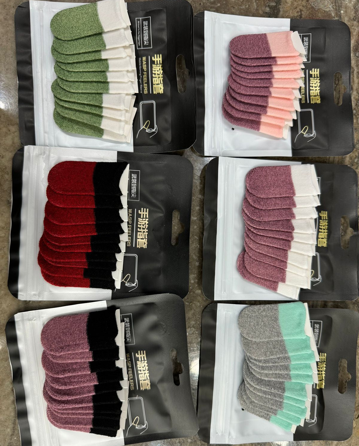 Pair of Gaming Finger Sleeves Sweat Proof Breathable Thumb Sleeves For Mobile Gaming Durable Quality Comfortable Fit