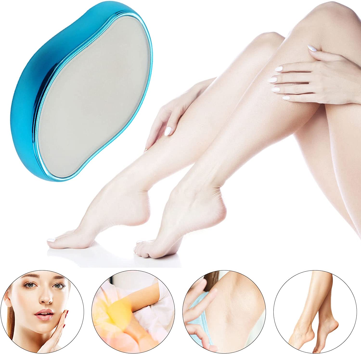 Crystal Hair Removal Eraser Reusable Glass Epilator Tool
