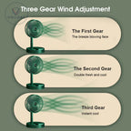 Fan, Portable USB Rechargeable Folding, Telescopic Desktop Table