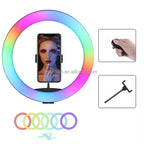 MJ33 RGB LED Soft Ring Light, Adjustable Color Studio Lighting