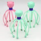 Octopus Shape Manual Head Scalp Massager 8 Roller Ball Design