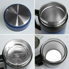 12oz Stainless Steel Vacuum Insulated Coffee Cup With Lid