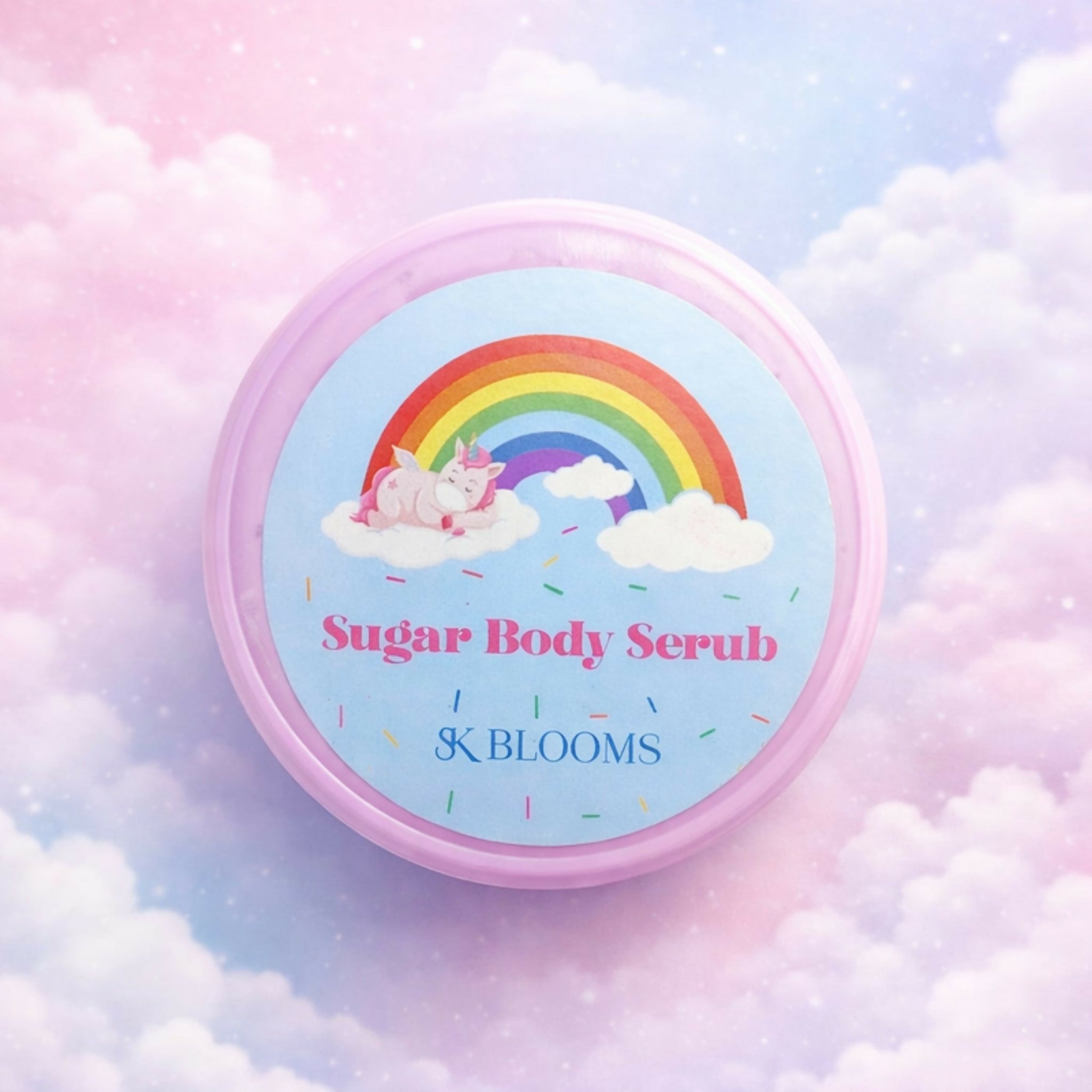SK BLOOMS Natural Sugar Body Scrub | Gentle Exfoliating & Moisturizing Body Polish for Smooth Skin