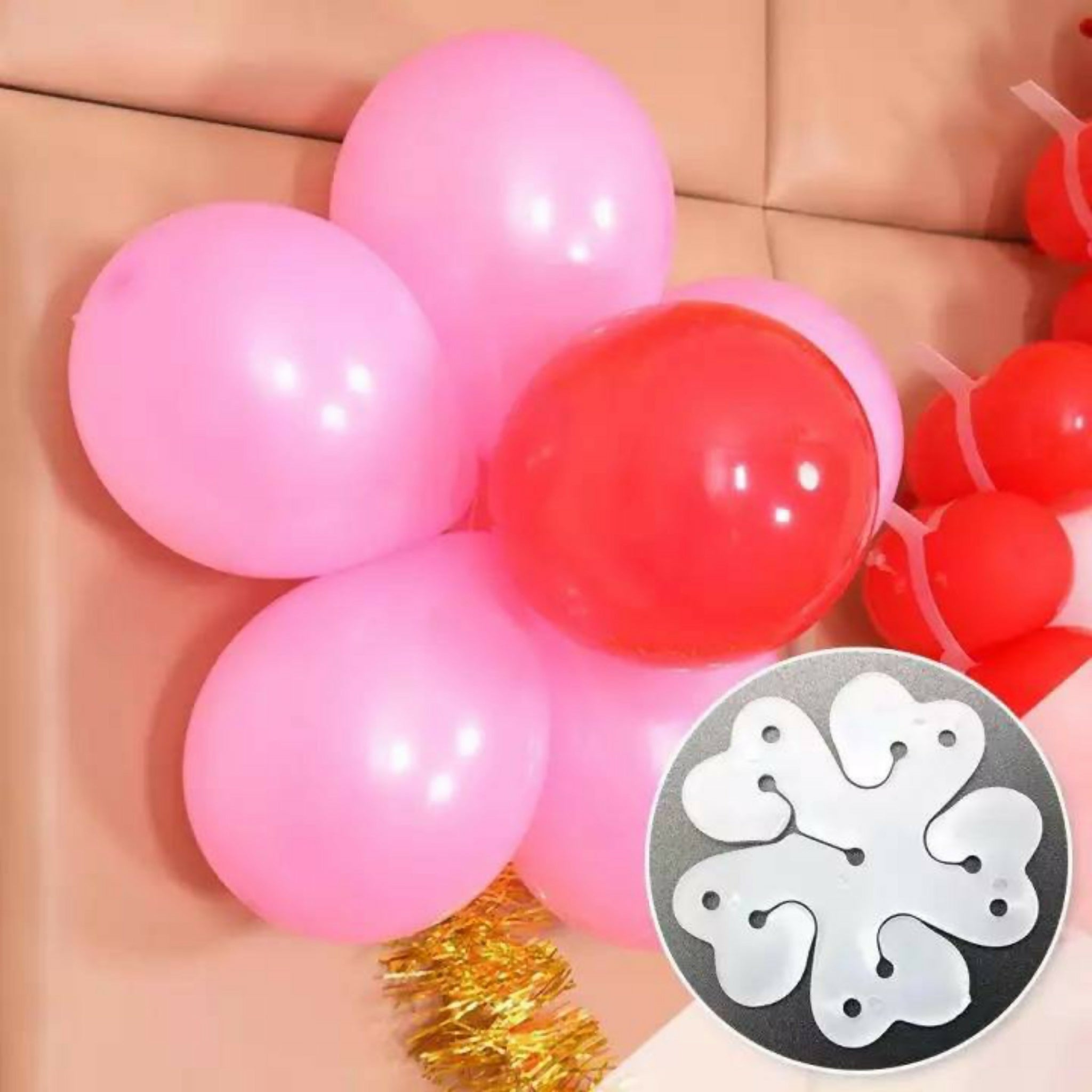 Pack of 10 Balloons Clips – Flower Stand Balloon Holders for Birthday, Wedding & Party Decorations