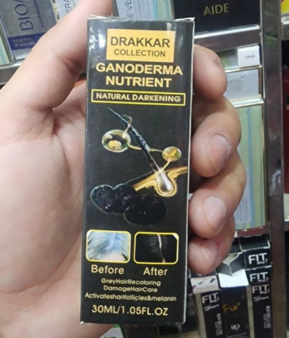 Drakkar Anti-Grey Hair Spray | Organic Ganoderma Essence | 30ML