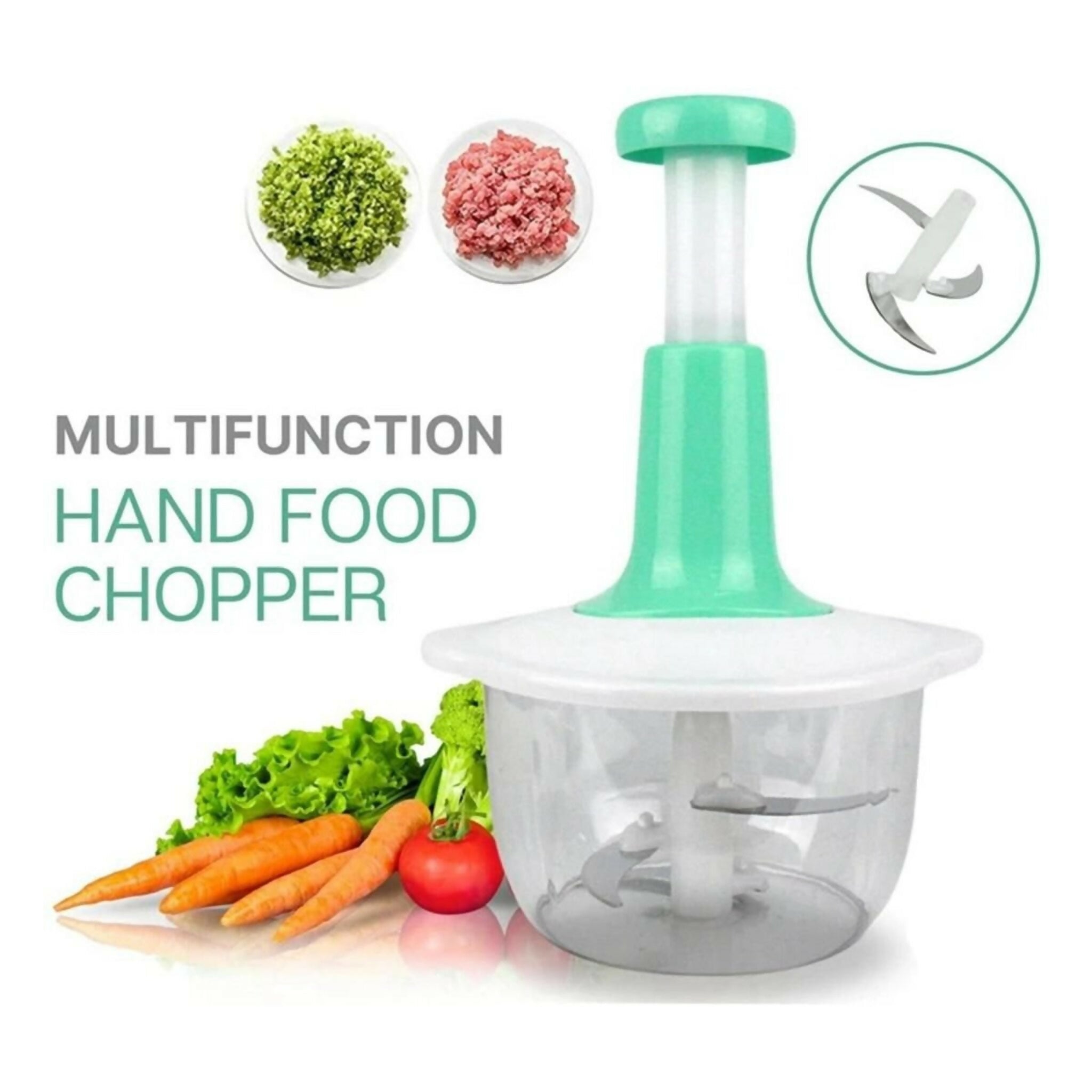 1.5L Push Chopper | Hand Press Manual Push Chopper
