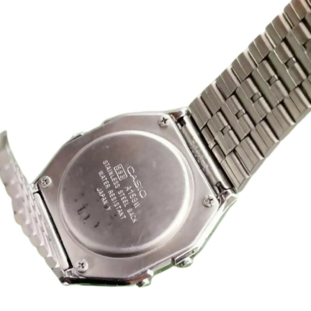 Digital Retro Watch, Stainless Steel Bracelet, for Unisex