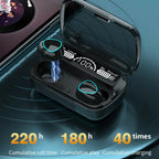 M10 TWS Wireless Bluetooth Earbuds – 9D Noise Reduction with Digital Display Charging Case