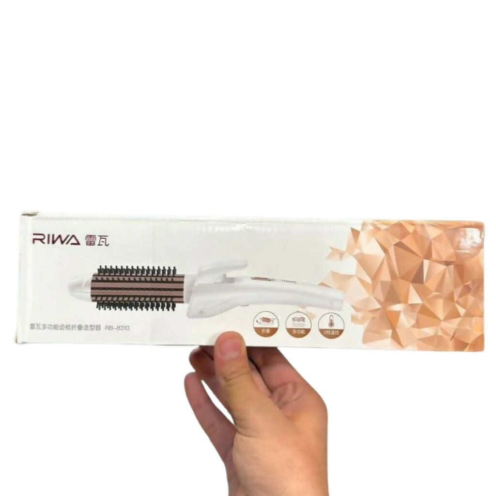 RB-8310 Folding Hair Styler, 2-in-1 Roller & Straightener, for Women