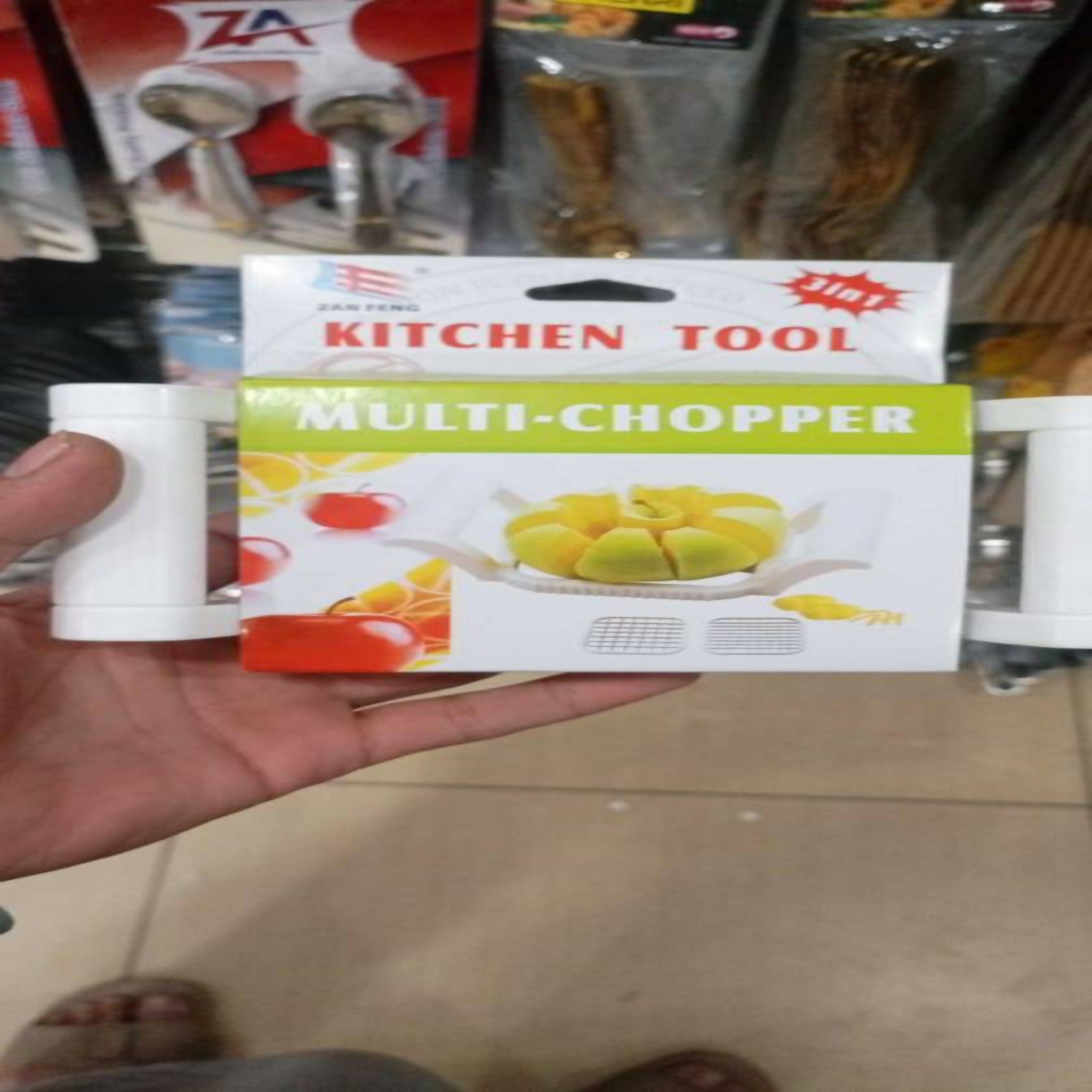 3-in-1 Multi Chopper Apple, Fruit & Potato Slicer – Heavy-Duty Stainless Steel Kitchen Cutter