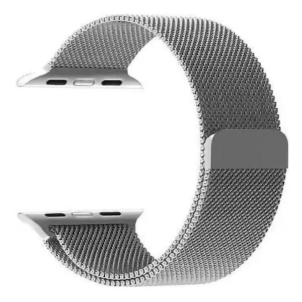 Grey | Apple Watch Milanese Magnetic Loop Strap | Stainless Steel Band | 42mm / 44mm / 45mm