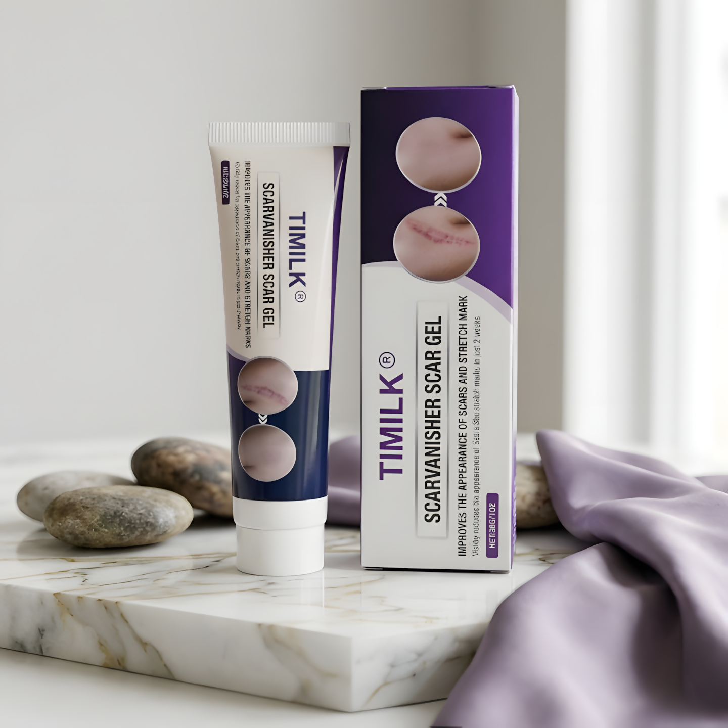 Timilk Regenscar Stem Cell Scar Gel – Triple-Action Formula for Old & New Scars, Surgical Marks, and Skin Renewal (15ml)