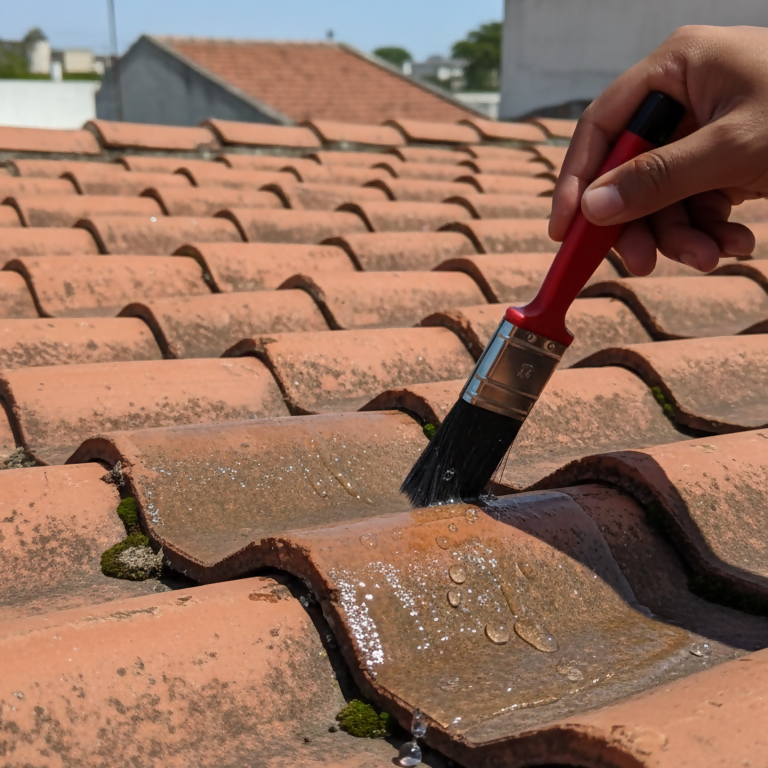 Hydra Agent Roof Guard Chemicals – Waterproofing & Anti-Leakage Sealant with brush (1kg)
