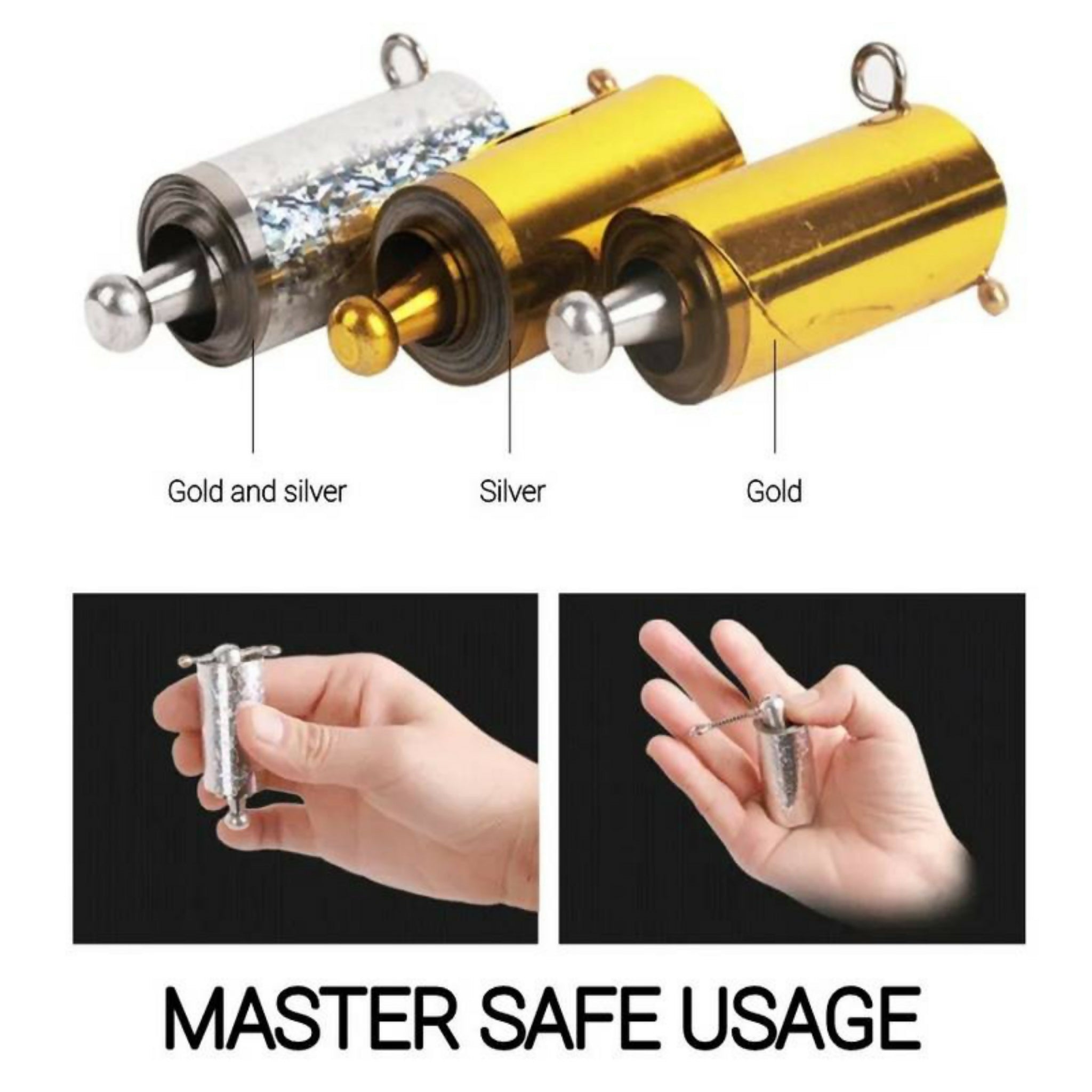 Professional Metal Appearing Cane for Magic Tricks – Portable Telescoping Pocket Staff
