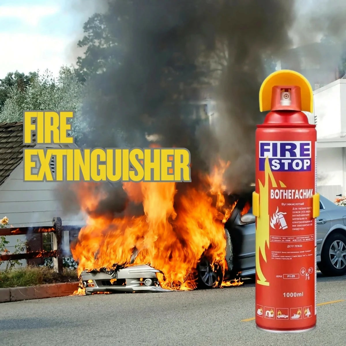 Foam Stop Fire 500ml Portable Fire Extinguisher Spray