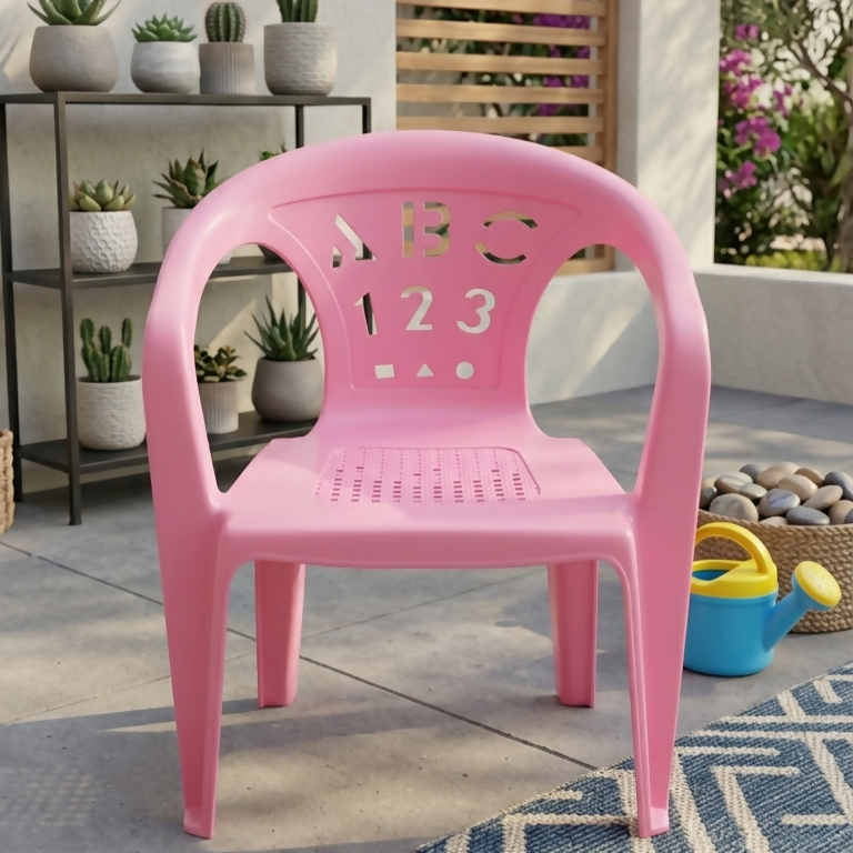 Number And Letters Design Kids Chair