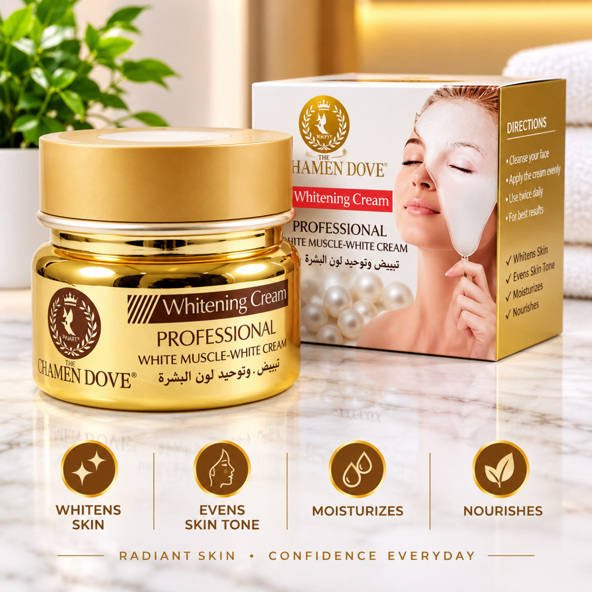 Heaven Dove Professional Whitening Cream – Gold