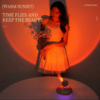 Sunset Night Light 2 In 1 Lamp & Air Humidifier, Portable Color Changing Atmosphere Light