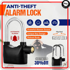 Heavy Duty Anti-Theft Alarm Padlock – Smart Stainless Steel Lock with 110dB Siren
