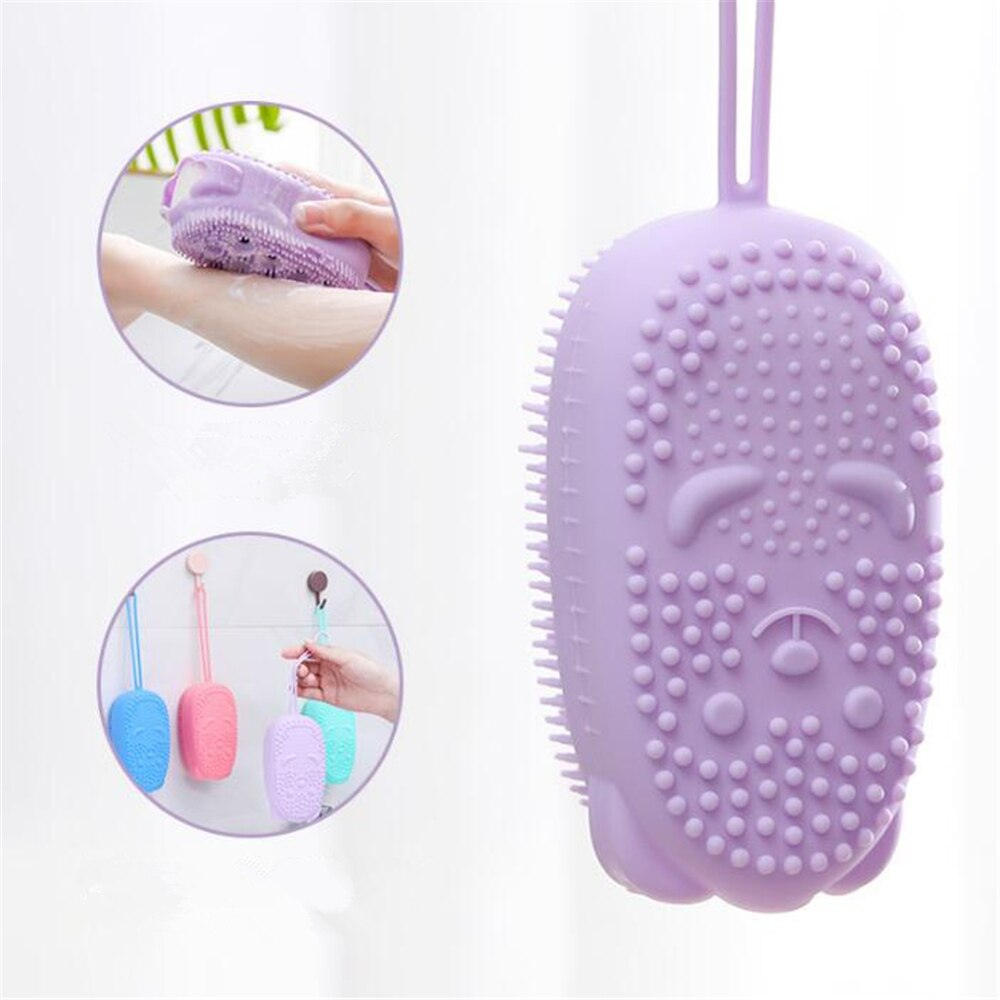 Body Scrubber, Silicone, Bath Massage Brush for Shower