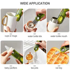 3 In 1 Silicone Cup Brush Set With Straw And Lid Cleaner