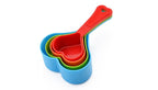 Heart Shaped Multicolor Measuring Cups Set