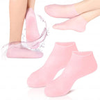 Reusable Silicone Gel Spa Socks, Moisture Lock & Heel Repair