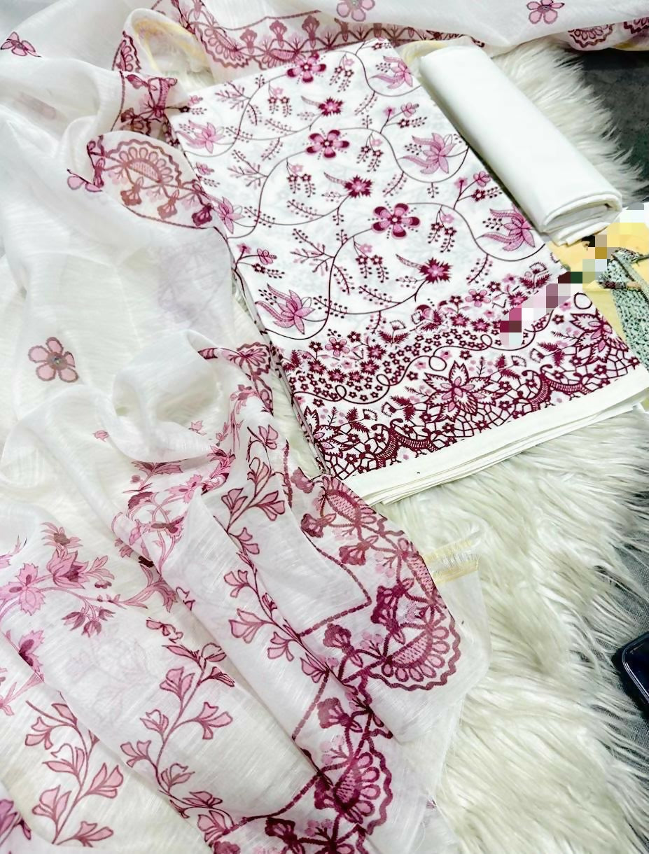 BRAND FAIZA SAQLAIN 🔵🔵🔵 Hania amir viral dress SUMMER LAWN EDITION 2026” Digital Printed Lawn 3pc