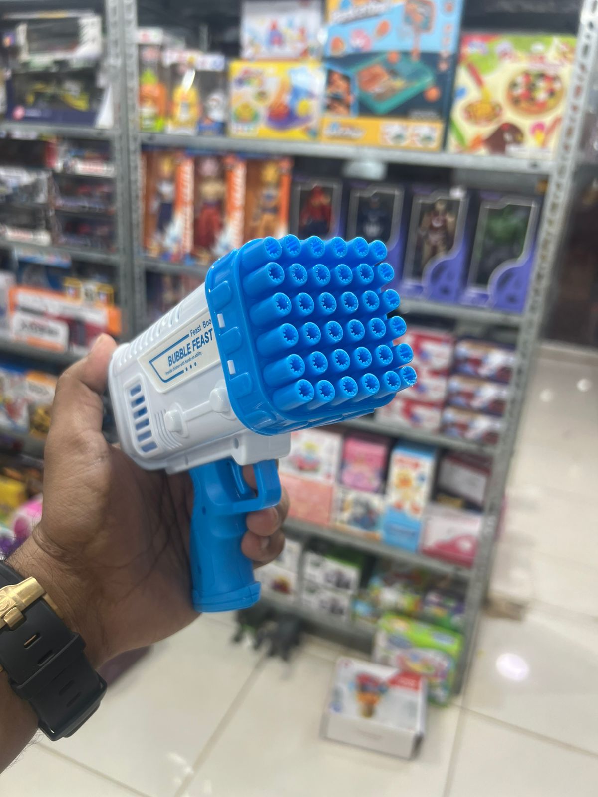 Rocket Bubble Bazooka Pro 2 In 1 Electric Bubble Gun